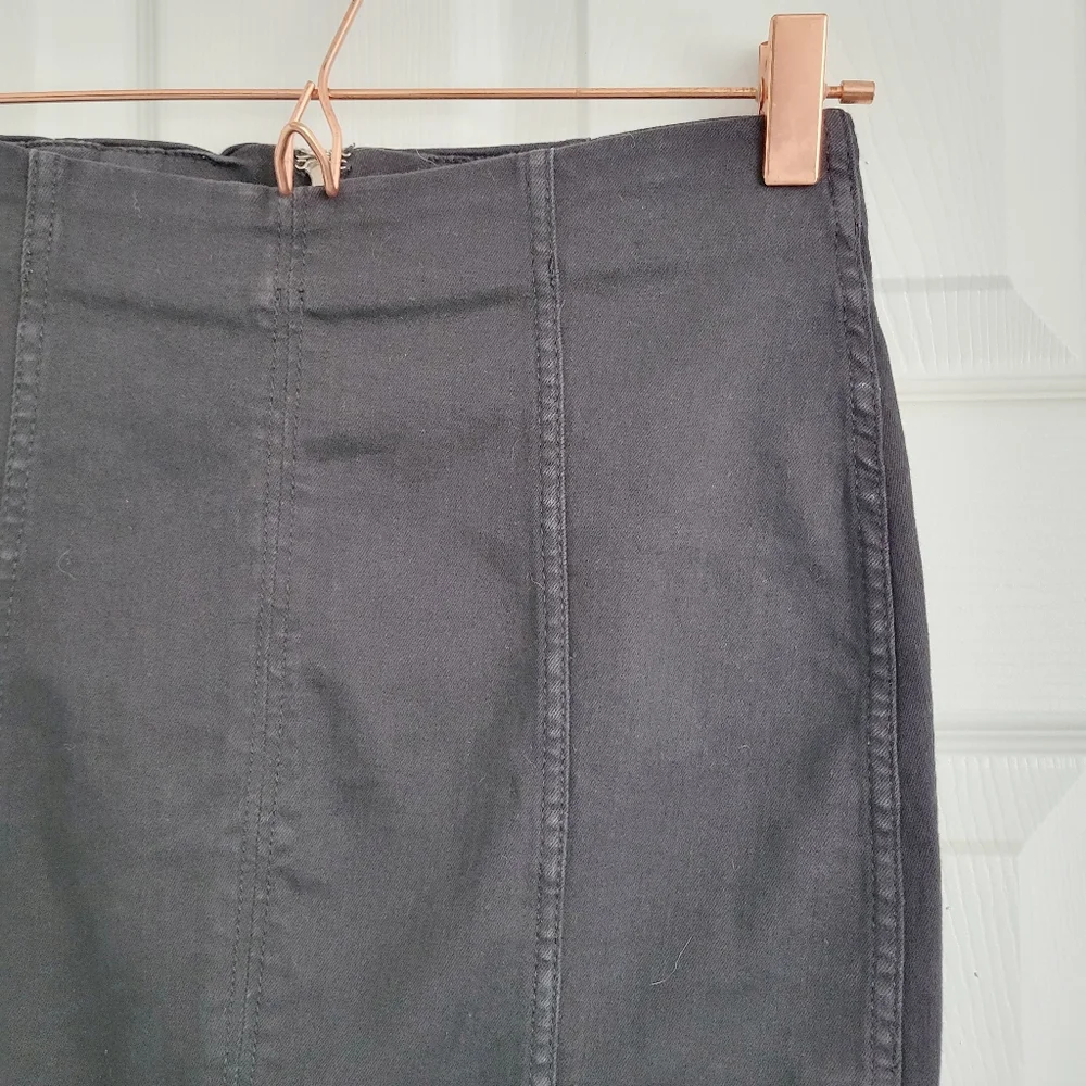 Free People Black Modern Femme Denim Mini Skirt‎